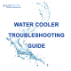 Water Cooler Troubleshooting Guide
