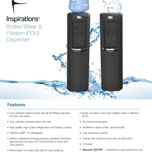 Inspirations Water cooler and Water Boiler SpecSheet 2020 - Page1